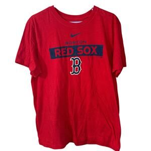 Nike Tee red Boston Red Sox logo t-shirt (size large)
